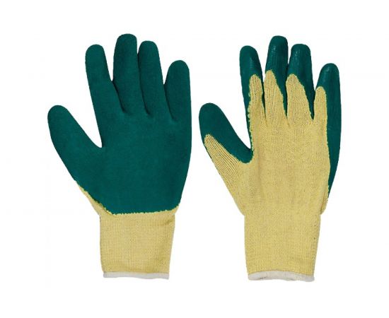 Перчатки х/б со вспененным латексным покрытием MOS 10 12475М:143 