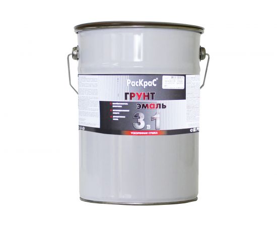 Грунт-эмаль РасКрас 3 в 1, шоколадная, барабан 6 кг 4690417024506 