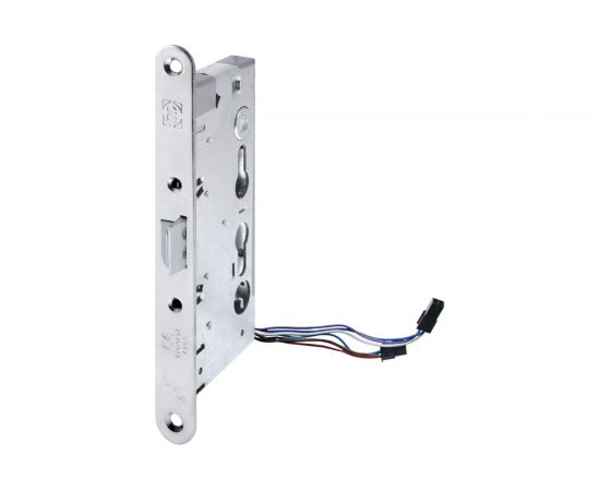 Корпус огнестойкого соленоидного замка DOORLOCK DL 1901EM/65mm/NC/R правый, антипаник, нормально закрытый, 12V-24V AC/DC, PZ72, ZN front 24x235 75409 