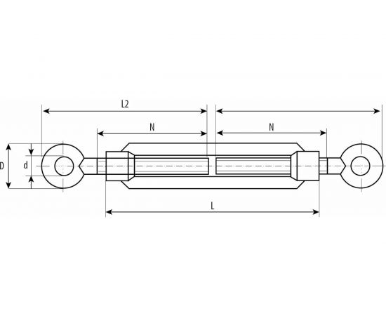 Талреп кольцо-кольцо DIN 1480 6 шт. (М10; ТФ5) Зубр 4-304375-10 – изображение 2