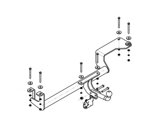 Фаркоп ТСУ ГАЗ 2410/31029/3110/31105 AvtoS GAZ-08 – изображение 2
