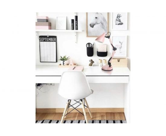 Настольный светильник Camelion KD-331, C14, розовый 14164 – изображение 2