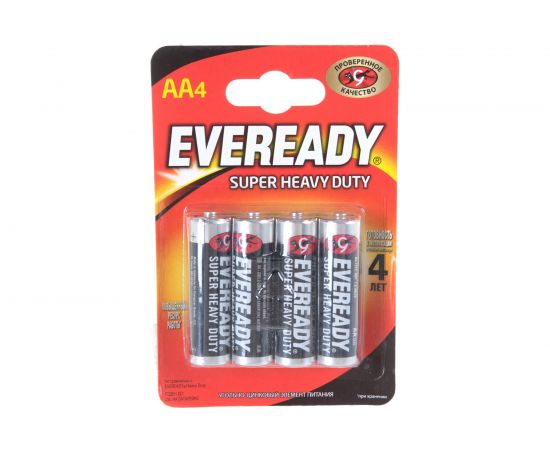 Батарейки Energizer EVEREADY SHD E91/AA 4 шт/бл 7638900083590 – изображение 2