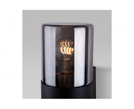 Садово-парковый светильник Elektrostandard 35125 D Roil чёрный дымчатый плафон a055636 – изображение 2