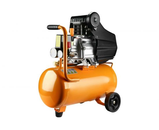 DEKO Компрессор воздушный поршневой DKAC24 + набор пневмоинструмента DKSG05 (5 предметов) 065-1021 – изображение 3