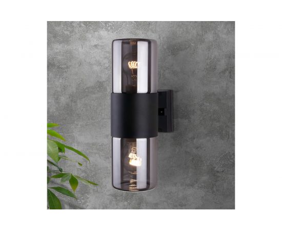 Садово-парковый светильник Elektrostandard 35125 D Roil чёрный дымчатый плафон a055636 – изображение 3