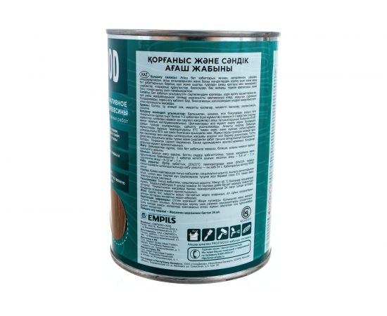 Защитно-декоративное покрытие для древесины PROFIWOOD (орех; 0.75 л; 0.7 кг) 72622 – изображение 3