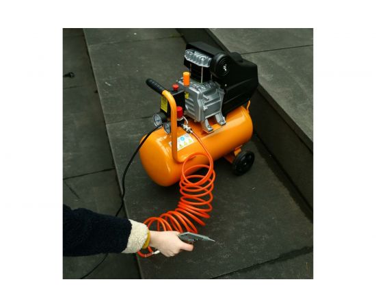 DEKO Компрессор воздушный поршневой DKAC24 + набор пневмоинструмента DKSG05 (5 предметов) 065-1021 – изображение 6