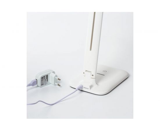 Светильник настольный SONNEN BR-889, на подставке, светодиодный, 8 Вт, белый, 236662 – изображение 7