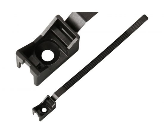 Ремешок-опора для труб и кабеля ЕВРОПАРТНЕР PRNT 32-60 черный, с шурупом и дюбелем, 25 шт. 2002 F 