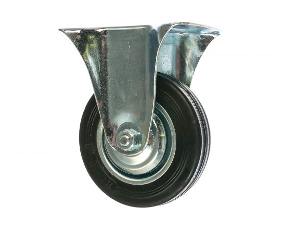 Колесо неповоротное (100 мм; г/п 70 кг; резина/металл; игольчатый подшипник) ЗУБР 30936-100-F 