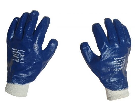 Перчатки с полным нитриловым обливом Scaffa NBR1530 размер 10 00-00012453 