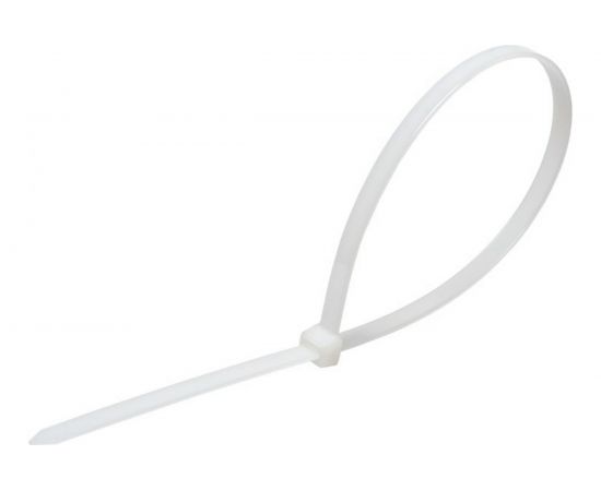 Универсальный пластиковый хомут ЭВРИКА белый 3.0x120мм 100шт ER-03120 
