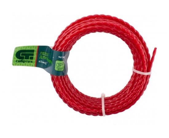 Леска для триммера овальная витая (3.0 мм; 10 м) СИБРТЕХ 961385 