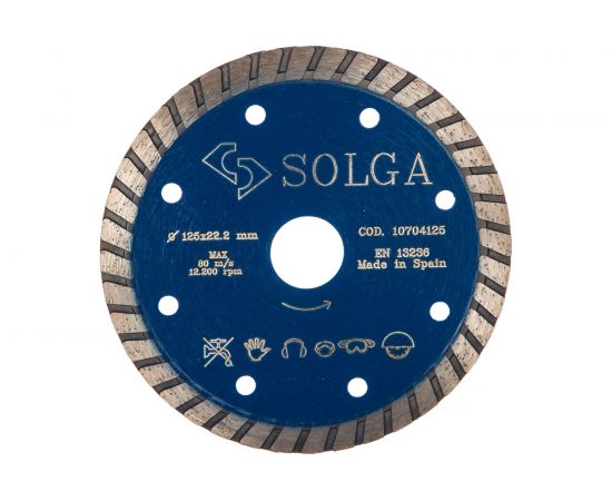 Диск алмазный PROFESSIONAL турбо по железобетону (125х22.2 мм) Solga Diamant 10704125 