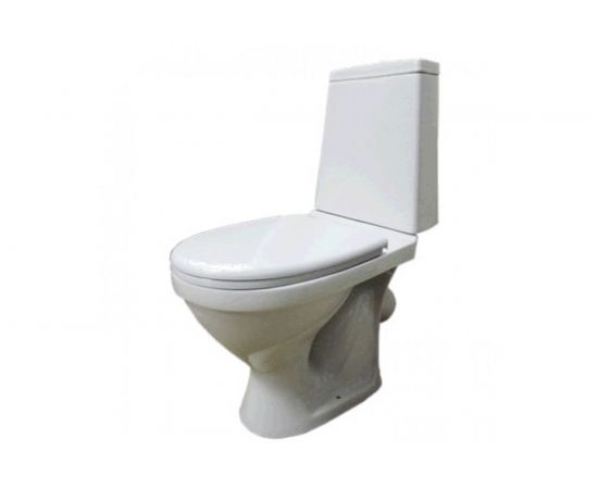 Унитаз-компакт Santeri Прайм косой выпуск, 2 режима слива, сиденье полипропиленовое, Воротынск 443761 