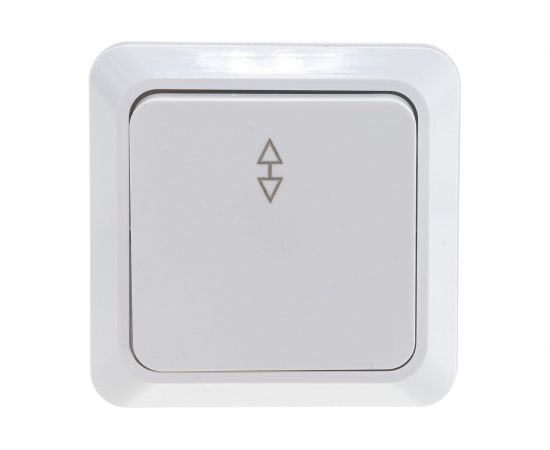 Проходной переключатель TDM Ладога белый ОП одноклавишный SQ1801-0005 