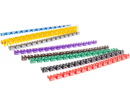 Наборный маркер TDM комплект цифр «0»-«9» 1,5 мм2 150 шт. SQ0534-0061 