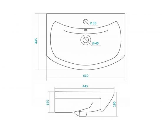 Мебельный умывальник Santek Балтика-60 1WH110246 431118 – изображение 2