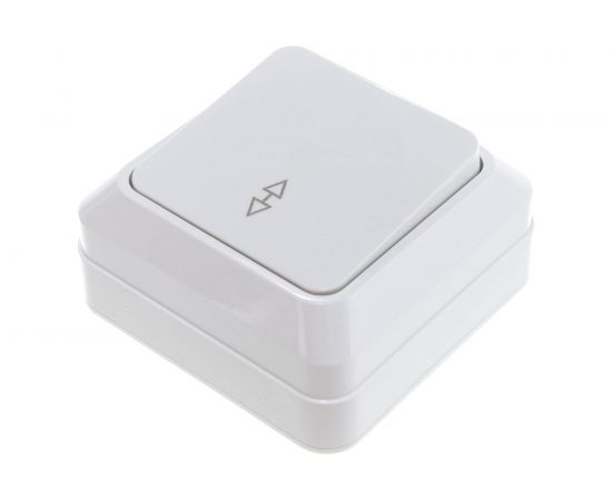 Проходной переключатель TDM Ладога белый ОП одноклавишный SQ1801-0005 – изображение 2