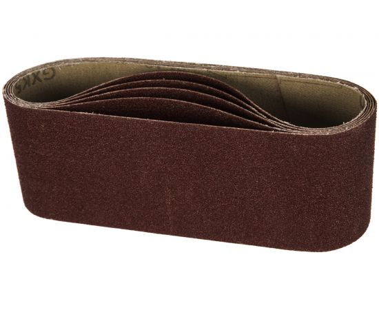 Лента абразивная бесконечная (5 шт; 75х457 мм; P80) КЕДР 54721 – изображение 2