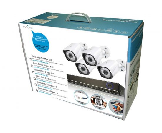 Готовый к установке комплект видеонаблюдения IVUE AHD Дача 4+4 4K, шт, IVUE-4K AHC-B4 – изображение 2