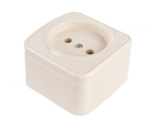 Розетка Intro 320102 2P, 16А, 250В, IP20, ОУ, Polo, слоновая кость 0 Б0036124 – изображение 3