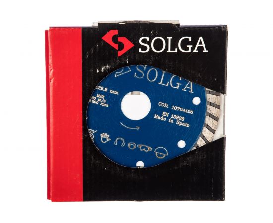 Диск алмазный PROFESSIONAL турбо по железобетону (125х22.2 мм) Solga Diamant 10704125 – изображение 3