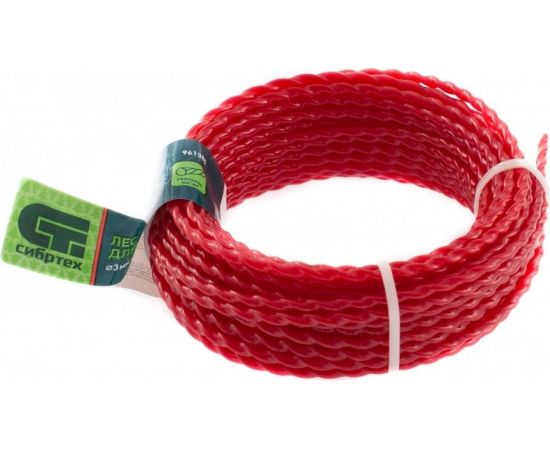 Леска для триммера овальная витая (3.0 мм; 10 м) СИБРТЕХ 961385 – изображение 3