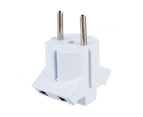 Разветвитель-переходник адаптер AY-KA тройник 3 гн. 10A 250В плоская вилка, белый AY-KA 7714700 – изображение 4