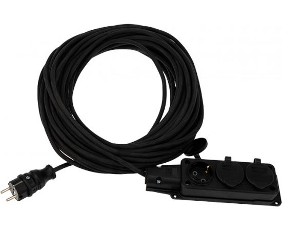 Силовой удлинитель REXANT КГ 3х1.5, 30 м, 3 розетки, морозостойкий, с/з, 16 А IP44 Россия 11-7076 – изображение 4