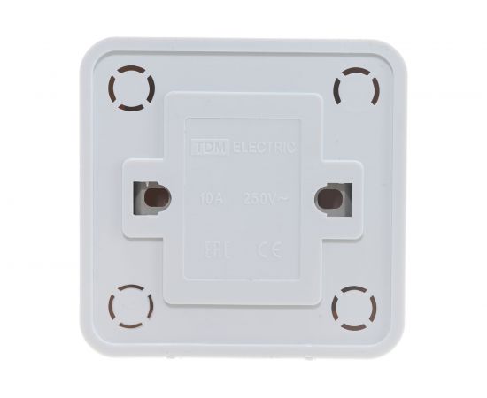 Проходной переключатель TDM Ладога белый ОП одноклавишный SQ1801-0005 – изображение 4