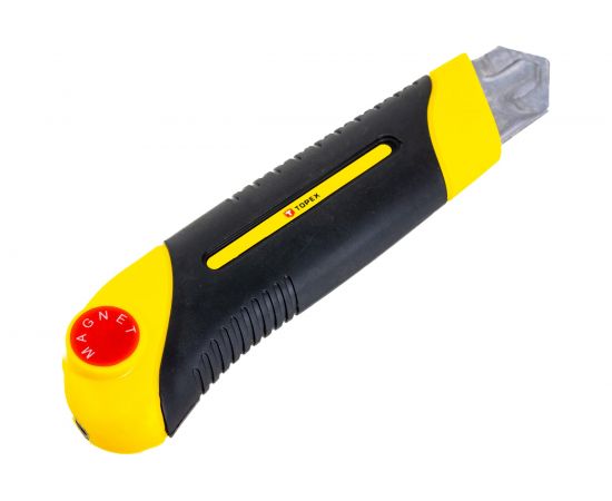 Нож с отламывающимся лезвием TOPEX 25 мм 17B490 – изображение 4