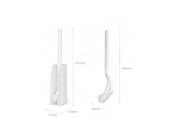 Силиконовый изогнутый ершик Boomjoy узкий, в подставке KGJY8056 – изображение 4