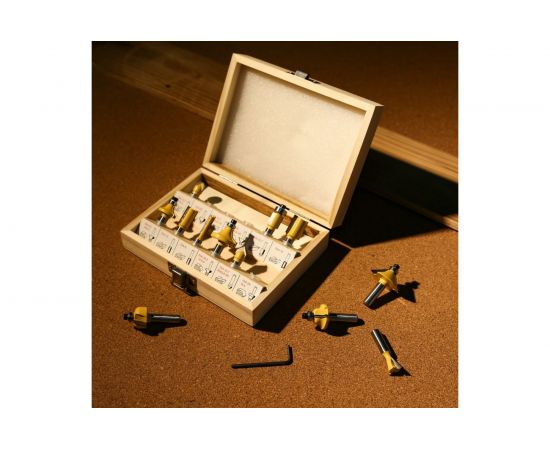 Фрезер DEKO DKR1600E, набор фрез RBS12 (12 предметов) 063-4221 – изображение 6