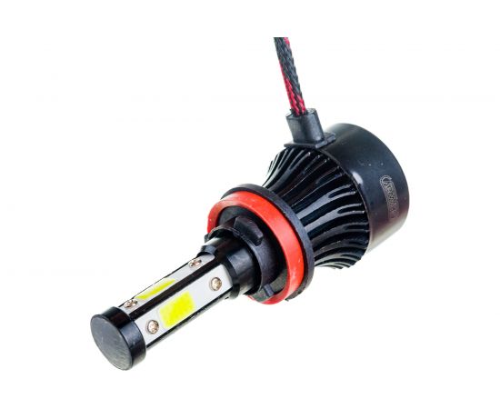 Автолампа-LED аналог ксенона SKYWAY H11x7 12/24V 28W 6000K 4000Lm 1-конт радиатор + вентилятор охл S08701008 – изображение 6