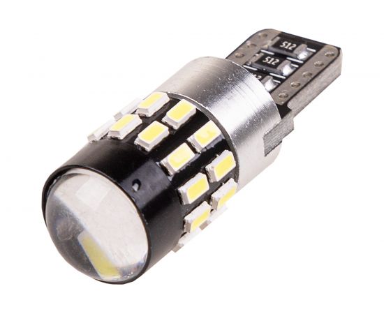 Автолампа SKYWAY диод T10W5W 12-24V 30SMD 1-конт с обманкой Белая Салон, габариты, номер, стопы S08202042 
