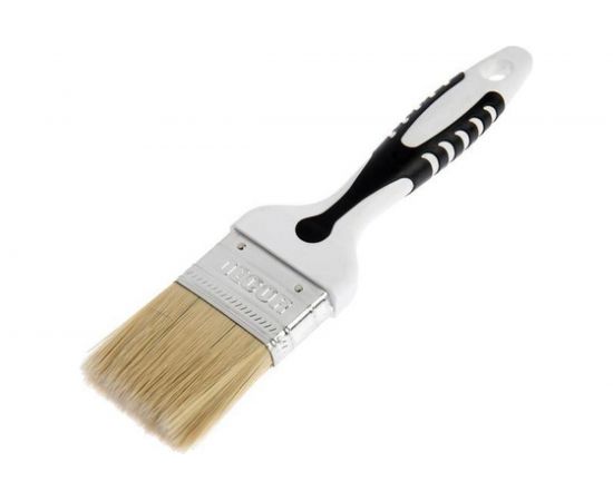 Кисть DECOR Black White универсальная 120х15мм, светлая смешанная щетина, 2К ручка 880-120 