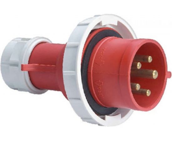 Переносная вилка EKF PROxima 0252, 3Р+РЕ+N, 32А, 380В, IP67, SQ ps-0252-32-380 