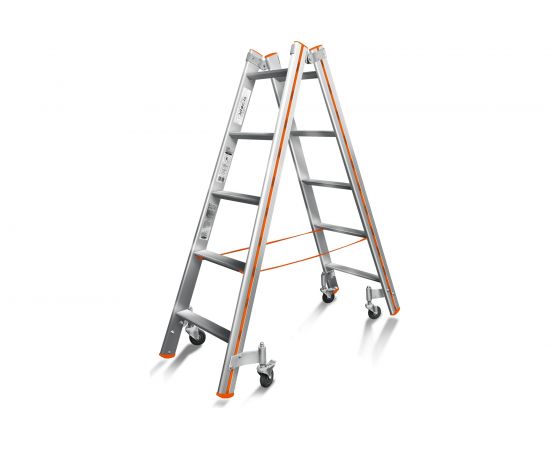 Передвижная стремянка Эйфель Комфорт - Профи 205 Роллер 