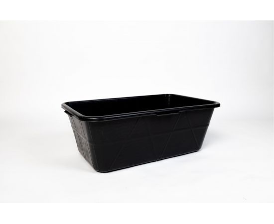 Прямоугольный строительный таз ПАВЛОВСКАЯ Заря 60 литров, черный 900205 