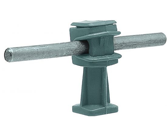 Держатель круглого проводника EZETEK 6-8мм серый, высота 36мм, пластик 91004 