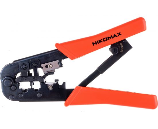 Обжимной инструмент, 2 гнезда, с храповиком NIKOMAX NMC-568R 