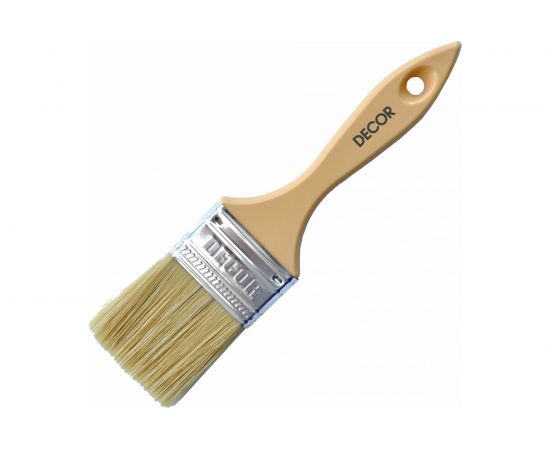 Кисть DECOR Неделька Воскресенье 100х14 мм, светлая смешанная щетина, пласт. ручка 126065 