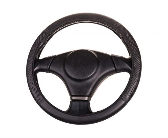 Оплетка SKYWAY FLEX-10 M, черная, экокожа S01109011 