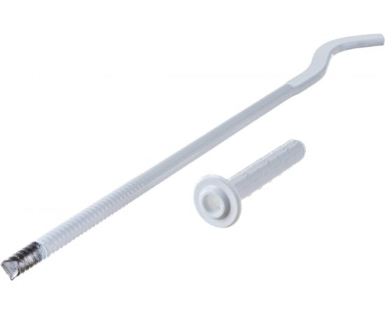 Кронштейн штыревой Uni-Fitt 10х300 плоский, эмалированный, с дюбелем 870W1030 