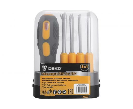 Набор отверток DEKO 8 в 1 SS01065-0570 