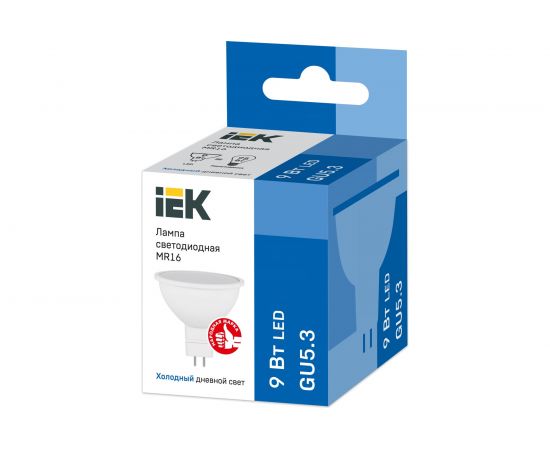 Лампа IEK LED MR16 софит 9вт 230В 6500К GU5.3 LLE-MR16-9-230-65-GU5 – изображение 2