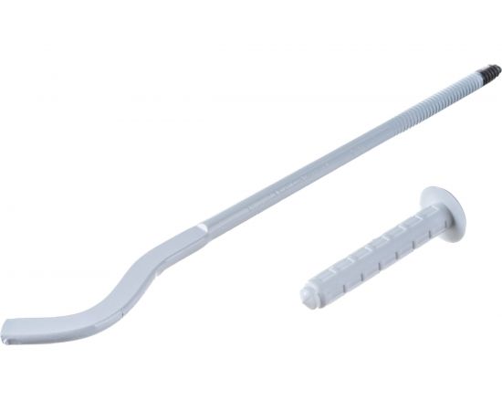 Кронштейн штыревой Uni-Fitt 10х300 плоский, эмалированный, с дюбелем 870W1030 – изображение 2