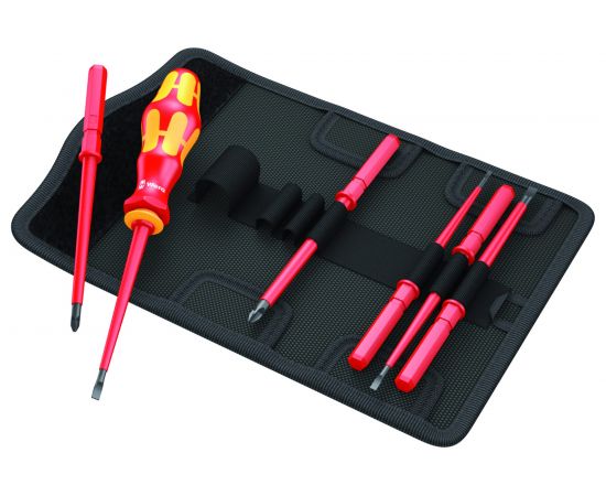 Набор отвёрток-насадок диэлектрических с рукояткой-держателем Wera, VDE, 7 предметов, WE-003470 – изображение 2